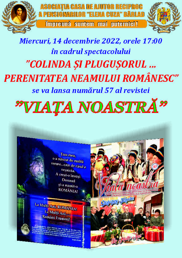 Lansarea nr. 57 al revistei Viața Noastră